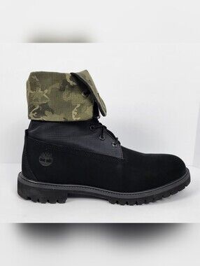 Timberland 6” Premium Gaiter Boots Black Camo Men’s 13